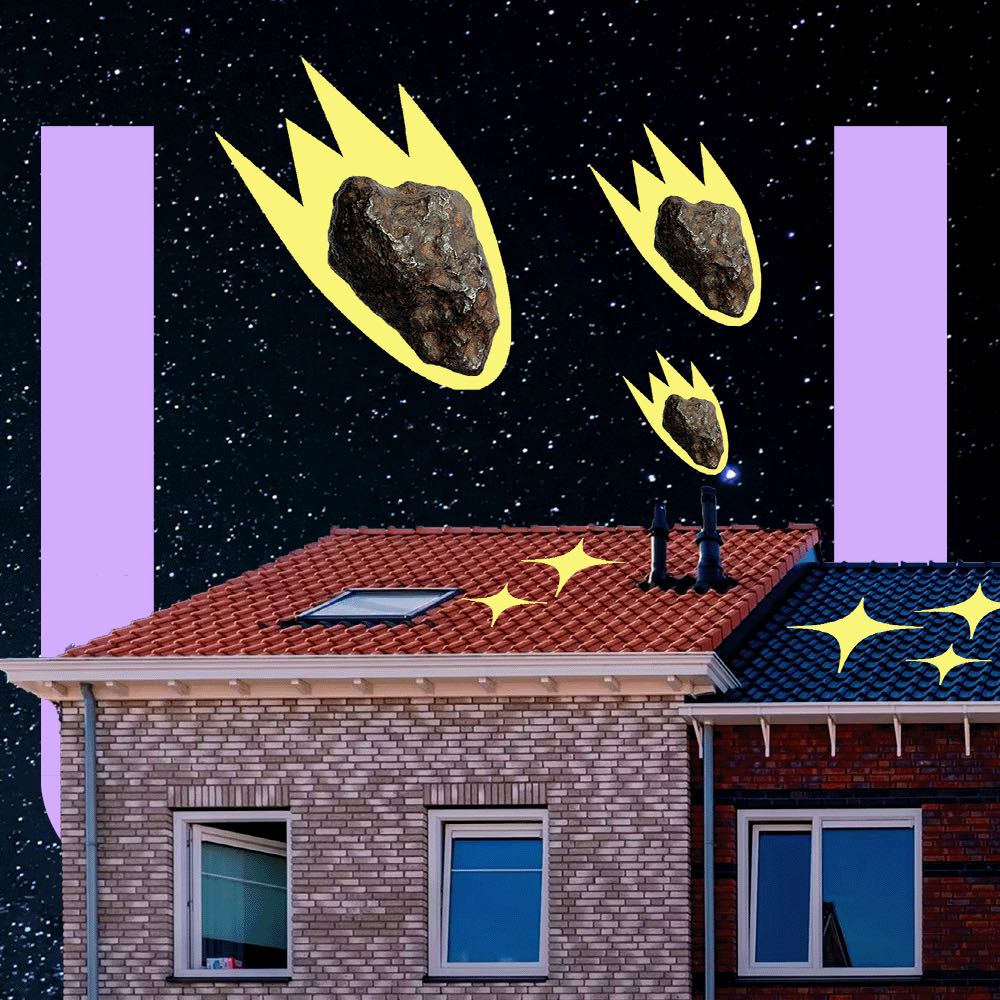 What are the odds of finding a meteor on your roof?